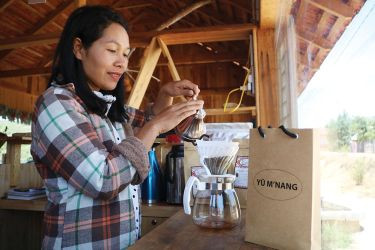 Hương cà phê nơi chân đồi Yu Mơnang 