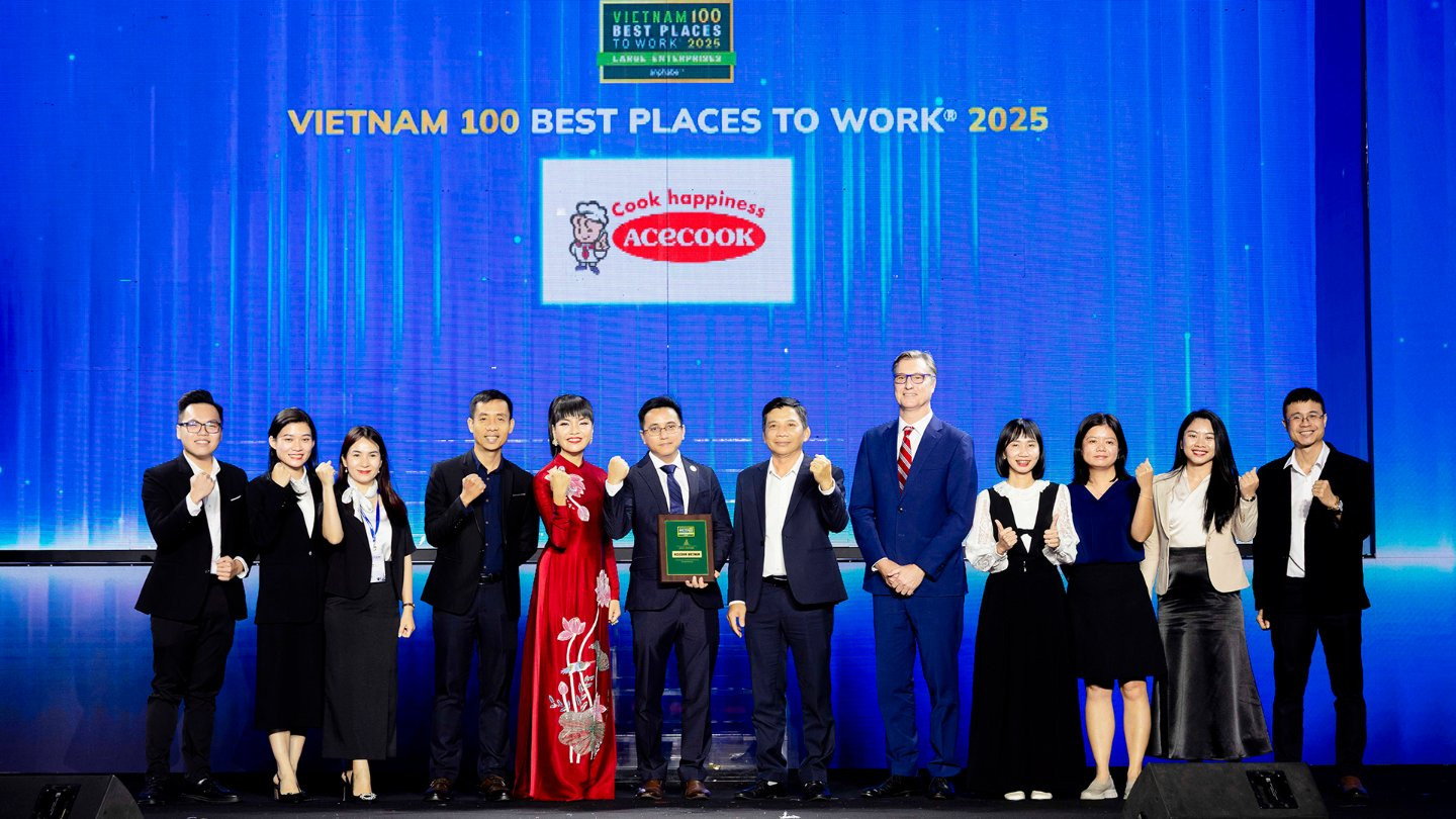 Acecook Việt Nam 10 năm liền vào Top 100 Nơi làm việc tốt nhất Việt Nam