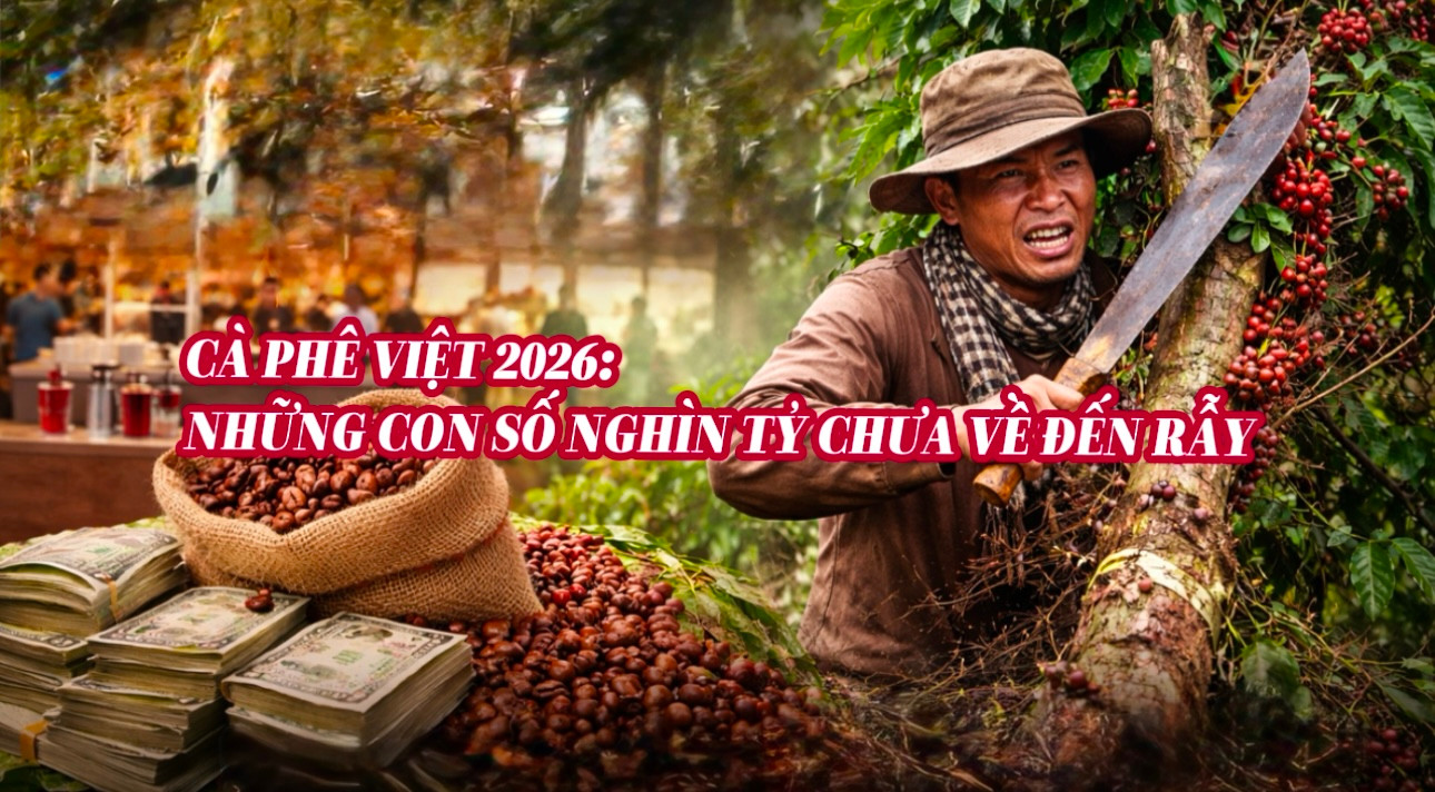 Cà phê Việt 2026: Những con số nghìn tỷ chưa về đến rẫy 