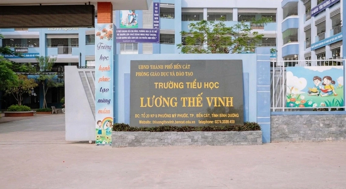 Trường Lương Thế Vinh, nơi xảy ra vụ việc. Ảnh: Trang web nhà trường.