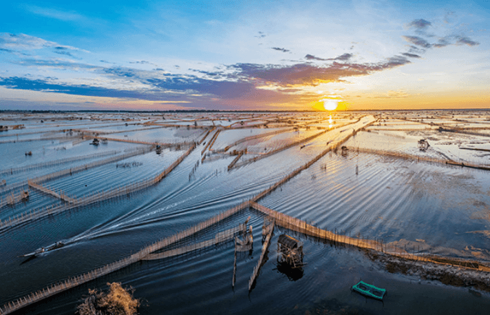 Trong tô bún bò Huế có hương vị từ phá Tam Giang