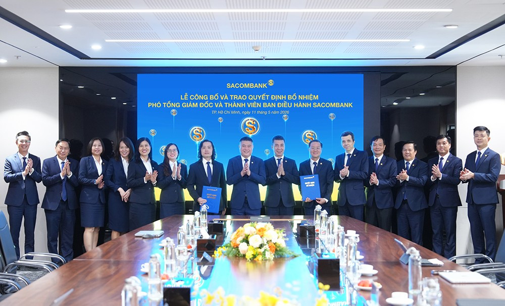 SACOMBANK kiện toàn đội ngũ lãnh đạo cấp cao.