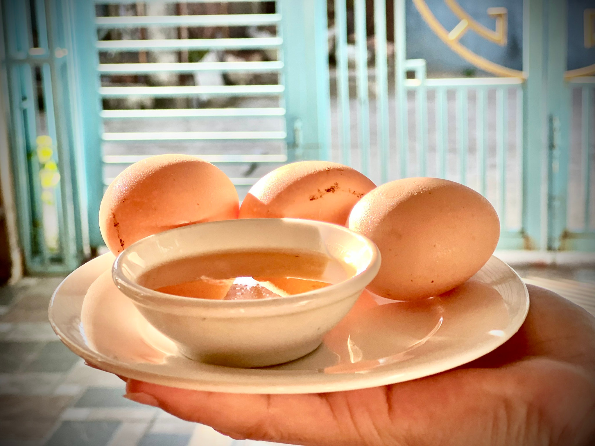 Kem trứng mật rừng.