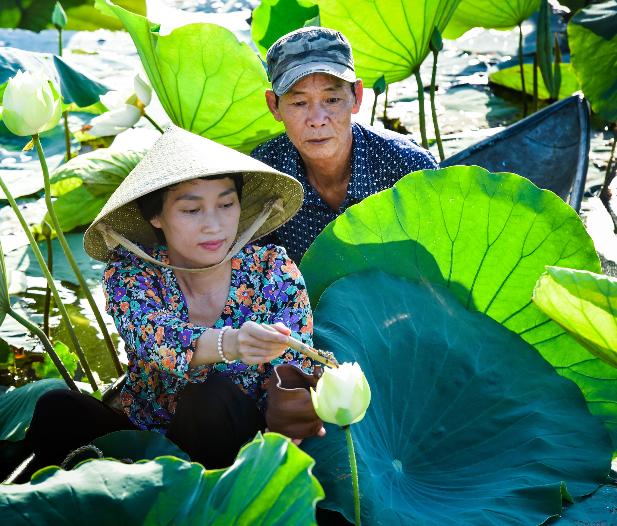 Chi Nguyễn Thị Huệ bắt đầu một ngày mới