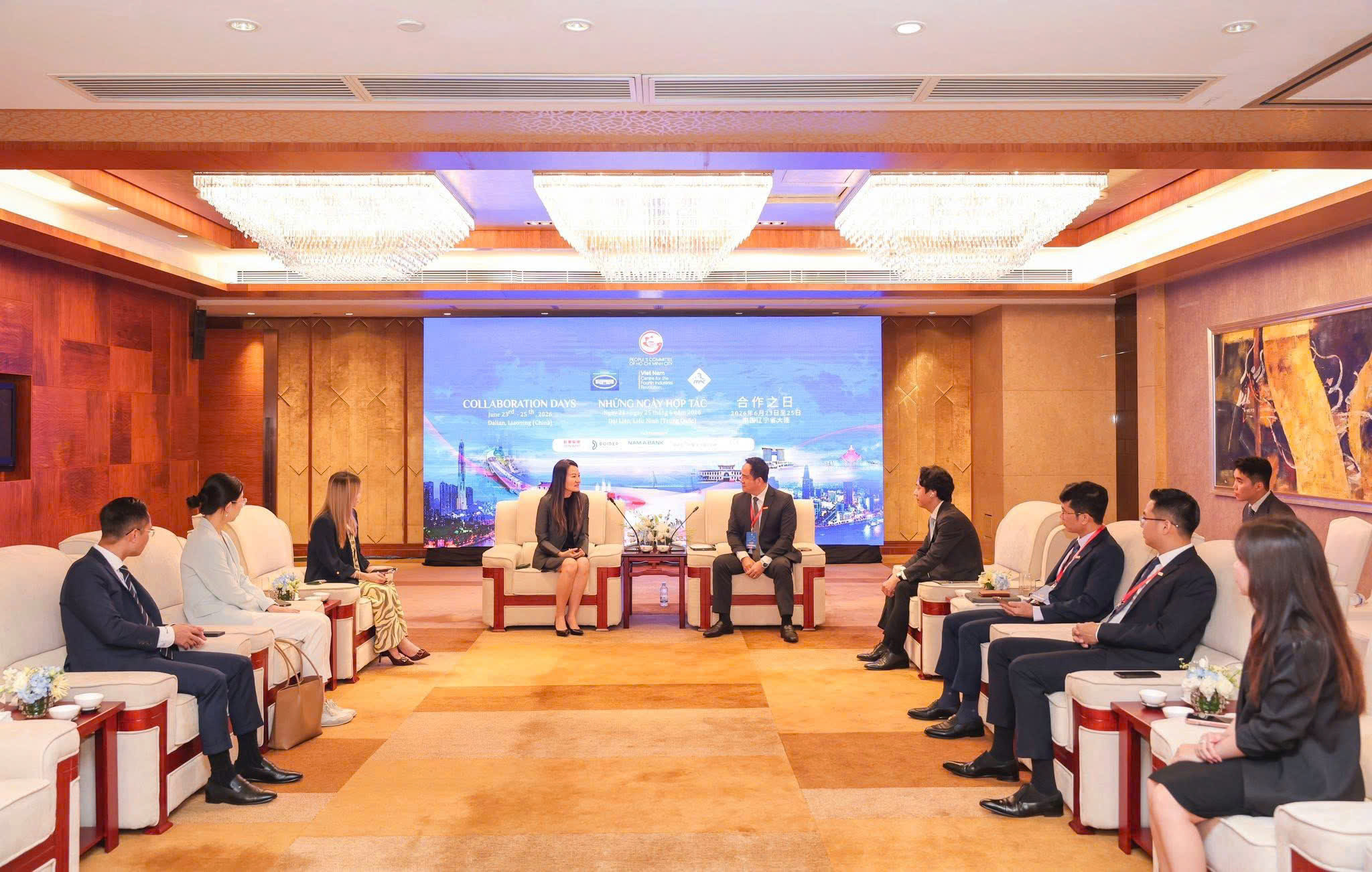Lãnh đạo hệ sinh thái thương hiệu DoiDep tiếp xúc tập đoàn Ant Group.