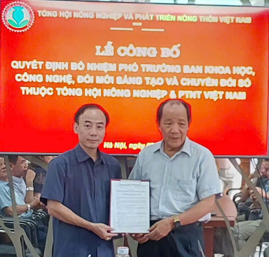 chuyển giao công nghệ - mục tiêu lớn của Tổng hội NN&PTNT VN
