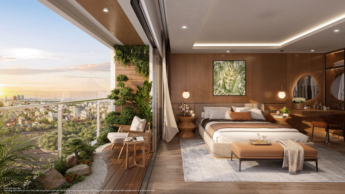 Diện tích lên tới trên 180m2 cùng ban công rộng lớn, 'dinh thự tầng mây' mở ra trải nghiệm sống bề thế.