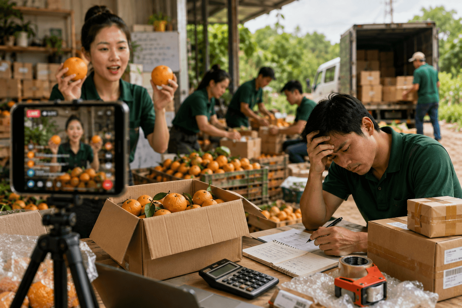 Vỡ mộng xây kênh bán nông sản
