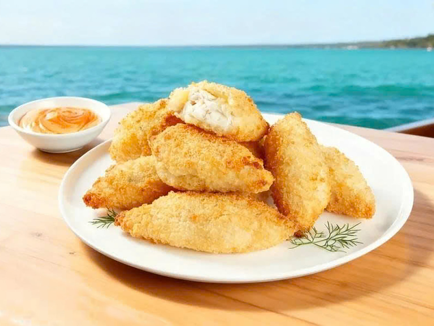 Sản phẩm bán lẻ Cured Panga Croquette của Công ty Cổ phần Vĩnh Hoàn giành giải Sản phẩm mới xuất sắc nhất tại Triển lãm Thủy sản châu Á. Ảnh: Seafoodexpo