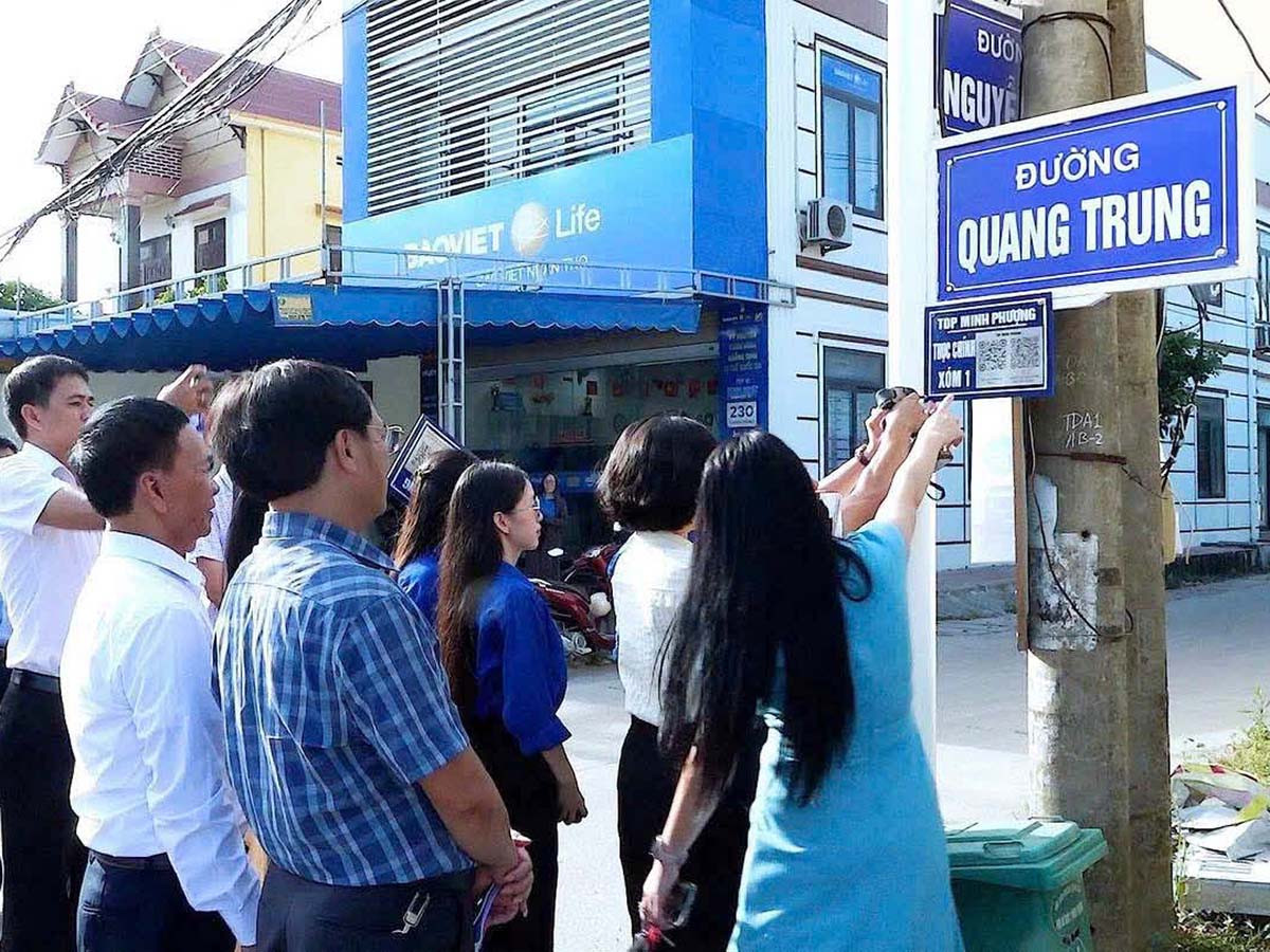 Phường Bắc Gianh triển khai “QR số nhà - kiến tạo cộng đồng số” ra diện rộng.