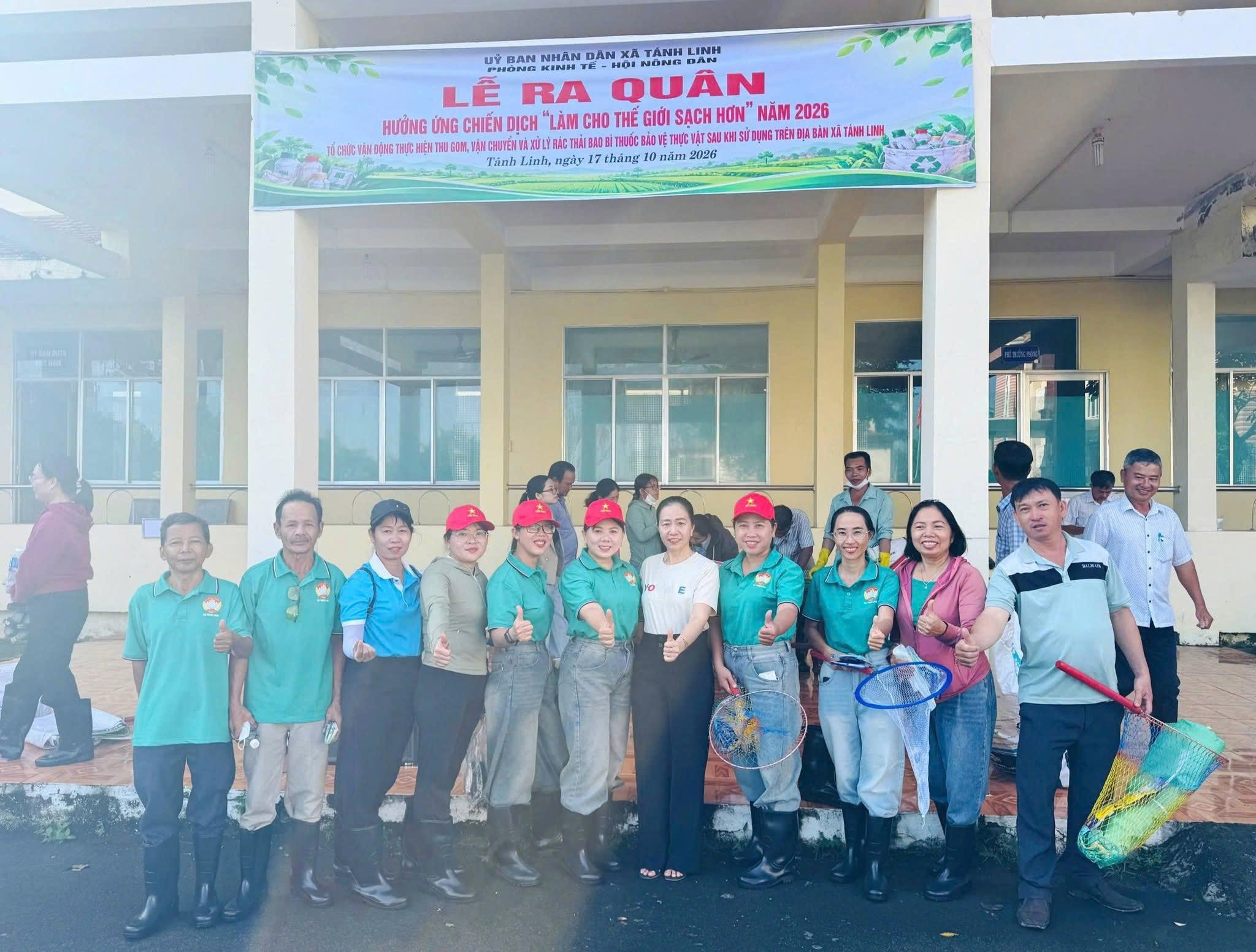 thu gom rác vỏ thuốc bảo vệ thực vật
