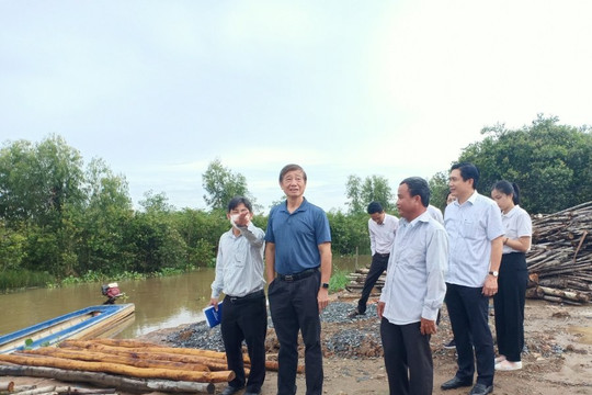 Chương trình Cầu nông thôn: Khảo sát tiến độ thi công trên tuyến Rạch Tràm – Mỹ Bình