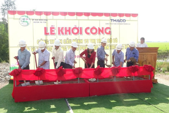 Chương trình Cầu nông thôn: Khởi công xây dựng 2 cây cầu ở Tri Tôn (An Giang)