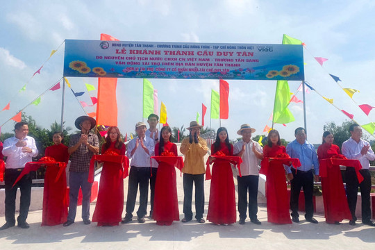 Khánh thành 5 công trình giao thông nông thôn ở huyện Tân Thạnh, tỉnh Long An