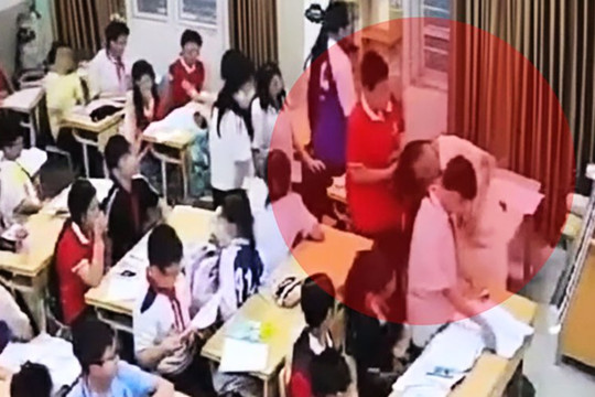 Bộ Giáo dục  và Đào tạo: 'Xử lý nghiêm học sinh ghì đầu cô giáo ở Hà Nội'