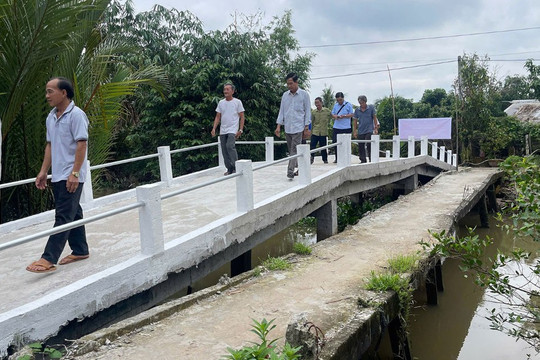 'Nhịp cầu nghĩa tình' giúp dân thuận lợi vận chuyển nông sản ở Cần Thơ