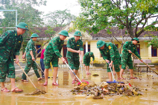 Bộ đội Biên phòng Quảng Trị: Về với dân sau lũ