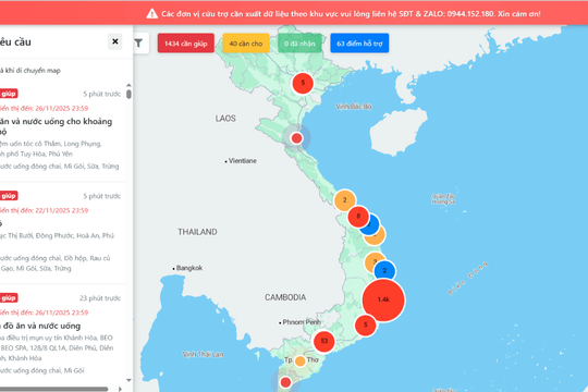Website cứu trợ khẩn cấp ra mắt, kết nối nhà hảo tâm với người dân vùng lũ
