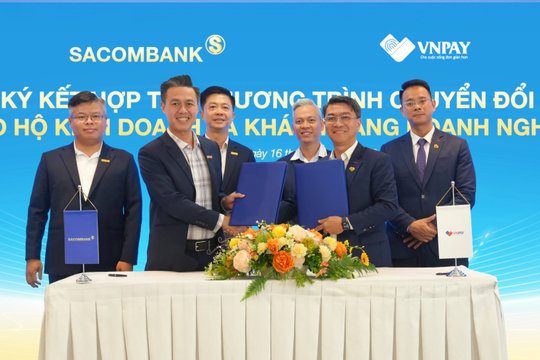 SACOMBANK và VNPAY phối hợp triển khai trọn bộ giải pháp giúp doanh nghiệp, hộ kinh doanh thanh toán và nộp thuế số