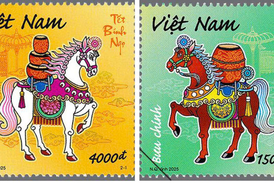 ‘Nhật Mã Phi Vân’ và tem Tết Bính Ngọ: Biểu tượng của vạn dặm quang minh