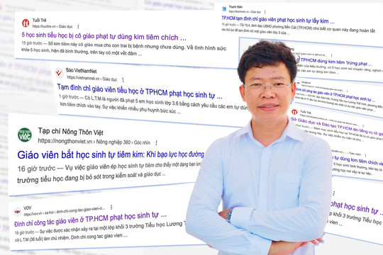 Luật sư: 'Giáo viên phạt học sinh tự tiêm vào người có thể bị xem xét hình sự!'