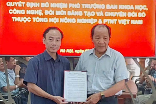 Chuyển giao công nghệ - mục tiêu lớn của Tổng hội NN&PTNT Việt Nam