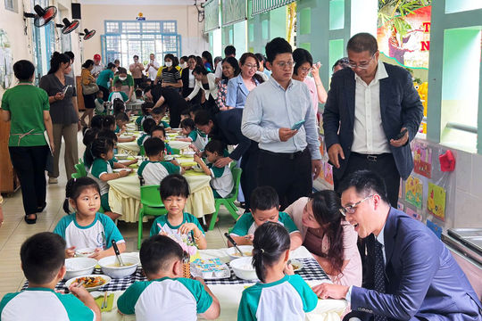 TP. Hồ Chí Minh đã có 47 trường triển khai “Suất ăn minh bạch”