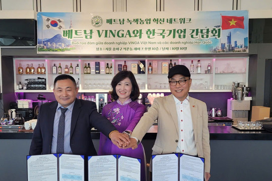 VINGA Việt Nam ký kết hợp tác về nông nghiệp tại Hàn Quốc