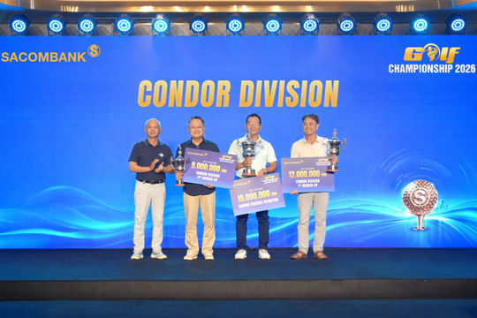 SACOMBANK Golf Championship 2026: Kết nối 240 doanh nhân, tổng giải thưởng gần 9 tỷ đồng