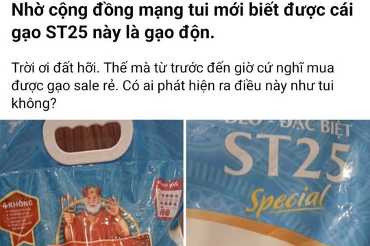 Từ chuyện gạo ST25 thành phần chỉ ghi tối thiểu 55% ST25: Hiểu thế nào về ghi nhãn hàng hóa?