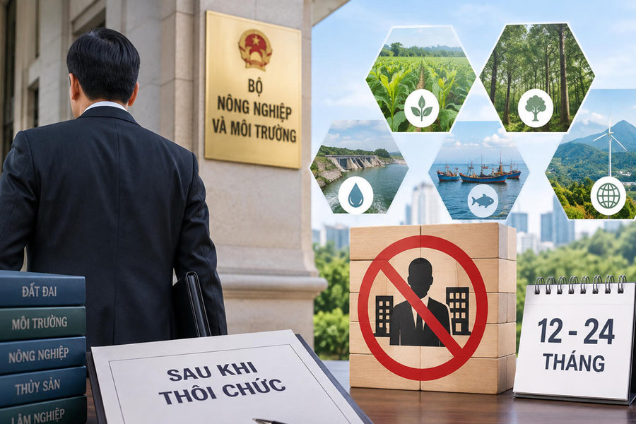 Cấm cựu quan chức nông nghiệp - môi trường lập doanh nghiệp ở 18 lĩnh vực